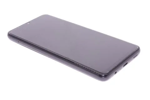 Smartphone isolated on white background with selective focus Stock Photos