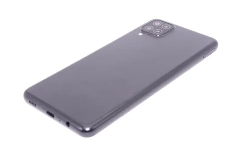 Smartphone isolated on white background with selective focus Stock Photos