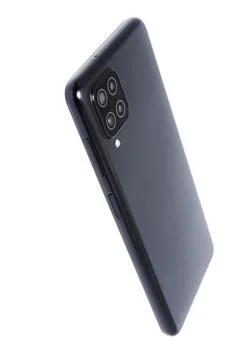 Smartphone isolated on white background with selective focus Stock Photos