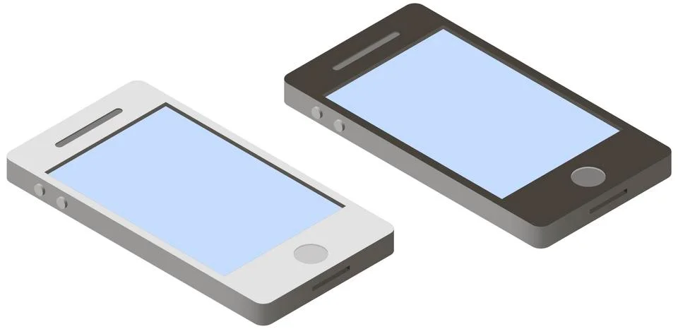 Smartphone in isometric Stock Illustration