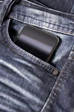 Smartphone in jean Stock Photos