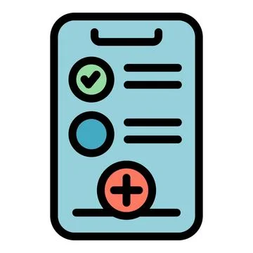 Smartphone key point icon vector flat Stock Illustration
