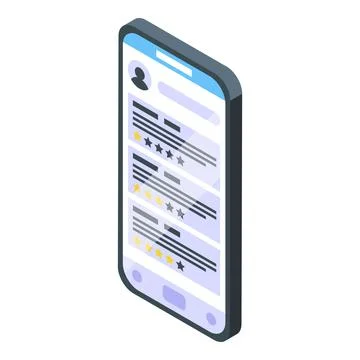 Smartphone level skill icon isometric vector. Training career Stock Illustration