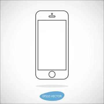 Smartphone line icon Stock Illustration