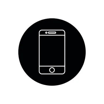 Smartphone line icon, vector illustration Stock Illustration