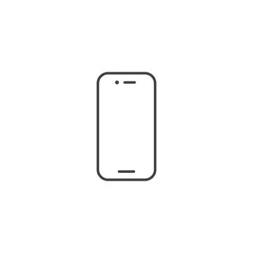 Smartphone line vector icon Stock Illustration