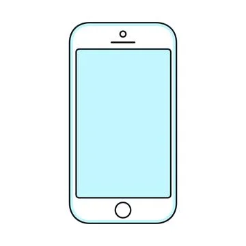 Smartphone line vector illustration Stock Illustration