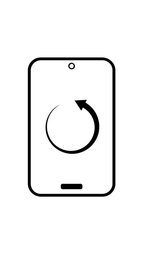 Smartphone loading animation shows buffering symbol on mobile screen repres.. Vídeo Stock 338210434
