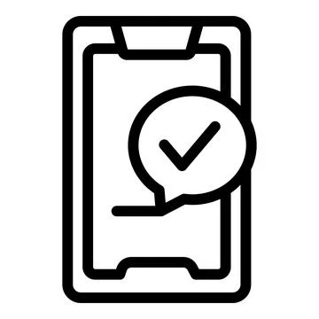 Smartphone loan icon outline vector. Credit finance Illustrazione stock