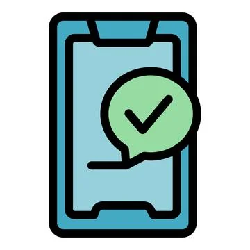 Smartphone loan icon vector flat Illustrazione stock