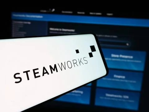  Smartphone with logo of application programming interface Steamworks (Ste... Photos