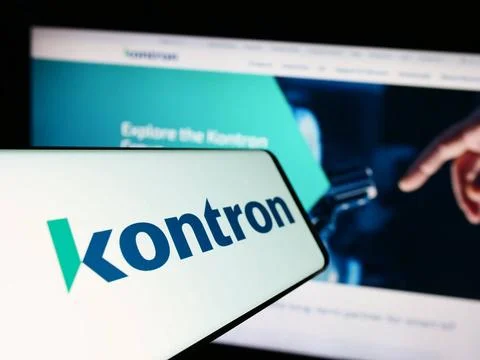  Smartphone with logo of German computer hardware company Kontron ST AG on... Stock Photos