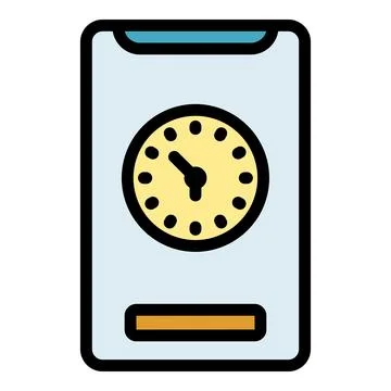 Smartphone manager icon vector flat Illustrazione stock