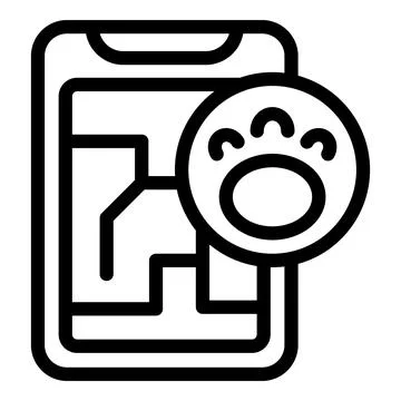 Smartphone map app with location pin icon 스톡 일러스트