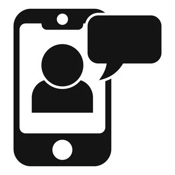 Smartphone mentor icon simple vector. Training career Stock Illustration