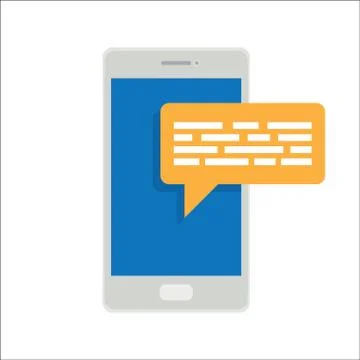 Smartphone, Message Icon Stock Illustration