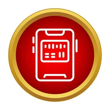 Smartphone mobile application user interface menu icon 스톡 일러스트