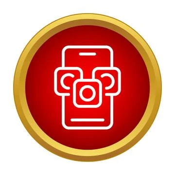 Smartphone with mobile apps digital interface icons Ilustração Stock