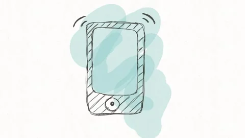 Smartphone Mobile Device with Vibration Motion Animation Stock Footage 342018209