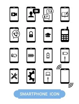 Smartphone mobile icon Stock Illustration
