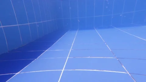 Smartphone, mobile phone falls into the pool. Underwater view angle shooting. Stock Footage 198409802