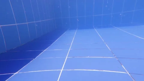 Smartphone, mobile phone falls into the pool. Underwater view angle shooting. Stock Footage 202883674