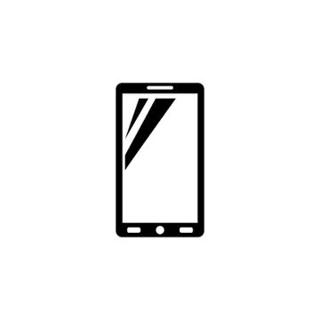 Smartphone, Mobile Phone Vector Icon Stock Illustration