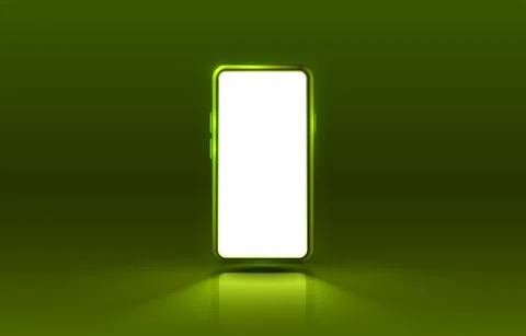 Smartphone mobile screen, technology mobile display light. Vector 스톡 일러스트