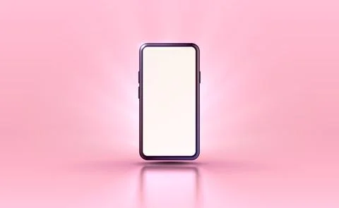 Smartphone mobile screen, technology mobile display light. Vector Stockillustratie