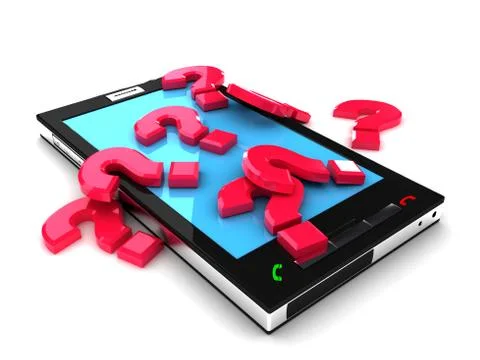 Smartphone mobile support concept Stock Illustration