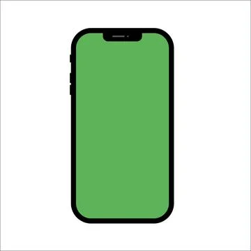 Smartphone mock up, vector phone icon isolated 스톡 일러스트