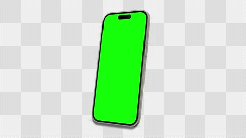Smartphone mockup animation in alpha channel and greenscreen background Stock Footage 262288053