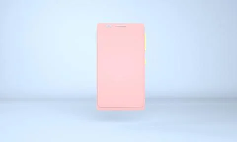 Smartphone mockup with blank screen. 3D Render 스톡 일러스트