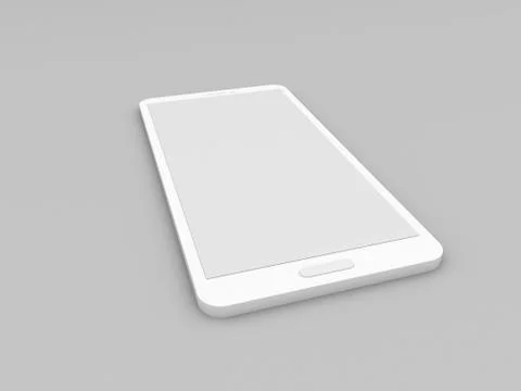 Smartphone mockup on gray background. Stock-Illustration