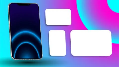 Smartphone mockup Stock Illustration