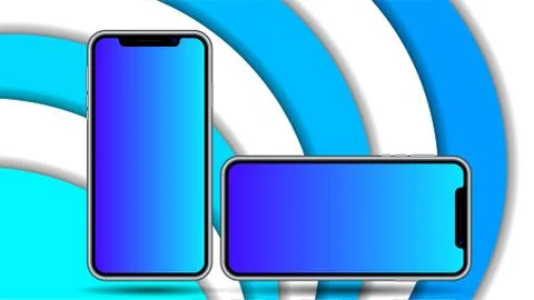 Smartphone mockup Stock Illustration