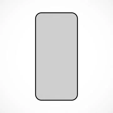 Smartphone mockup isolated on white background. Vector illustration Stock Illustration