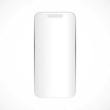Smartphone mockup isolated on white background. Vector illustration Stock Illustration