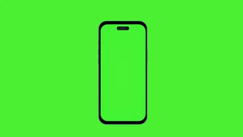 Smartphone Mockup motion graphics. mobile green screen. Stock Footage 311643614