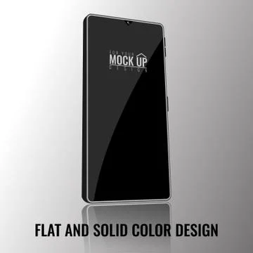 Smartphone mockup perspective for your copyspace. Vector illustration. 스톡 일러스트