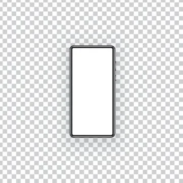 Smartphone mockup on transparent background. Stock Illustration