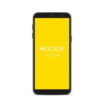 Smartphone Mockup Vector Stock Illustration