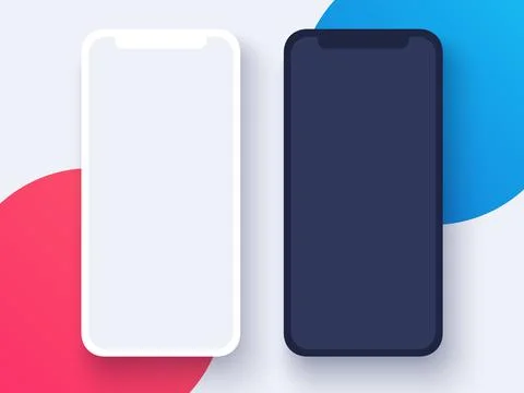 Smartphone mockup vector Stock Illustration
