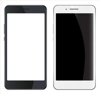 Smartphone mockup vector illustration Stock Illustration