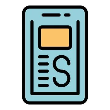 Smartphone monetize icon vector flat Illustrazione stock