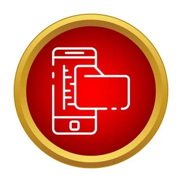 Smartphone moving files to folder icon concept Stock Illustration
