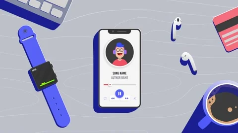 Smartphone Music Visualizer Modèle After Effects