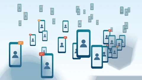Smartphone Network 動画素材 342990579
