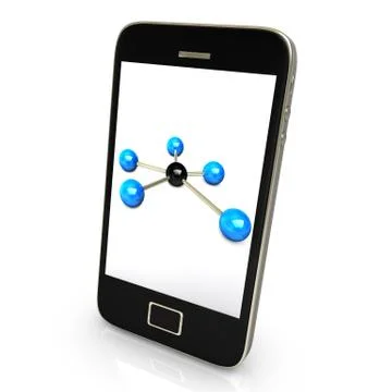 Smartphone networks Stock Illustration