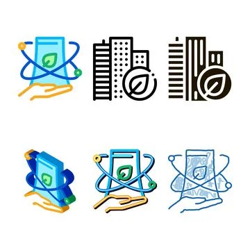 Smartphone nfc icon edition vector outline Ilustración de archivo